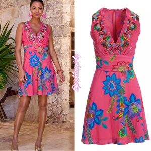 Boston Proper Pink Floral Dress